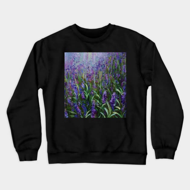 Purple rain- Lavender design Crewneck Sweatshirt by ColetteBaumback